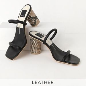 NWOT. Dolce Vita Noles Snake Heel Sandal (Never Worn)